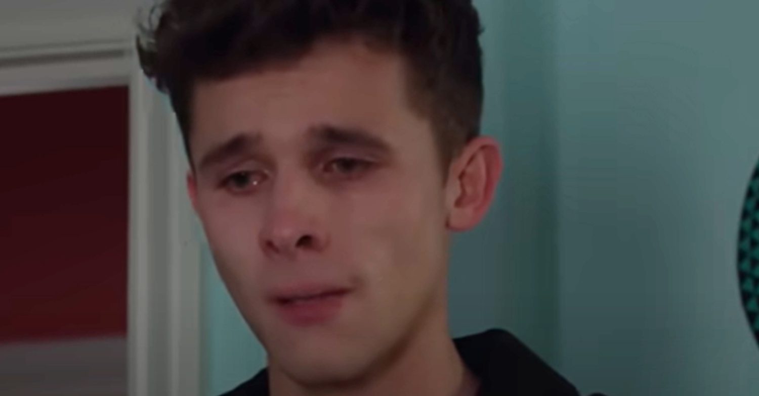 Emmerdale's Jacob is crying