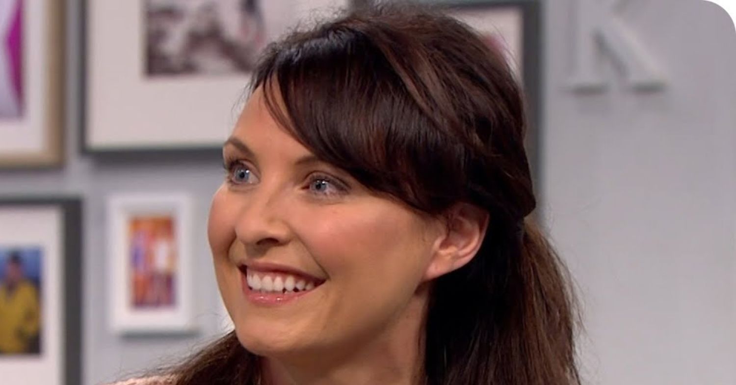 Emma Barton smiling on Lorraine