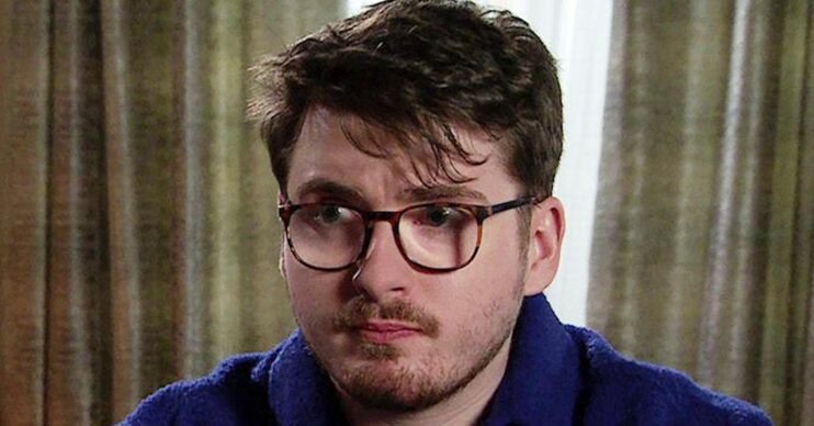 Coronation Street image of Bobby Crawford looking serious (Credit: ITV)