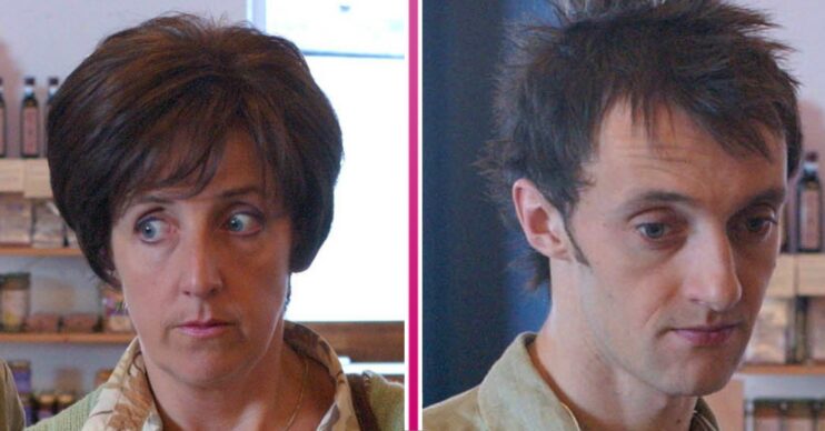 Coronation Street featured image of Hayley Cropper and her son Christian (Credit: ITV/Shutterstock/Comp ED!)
