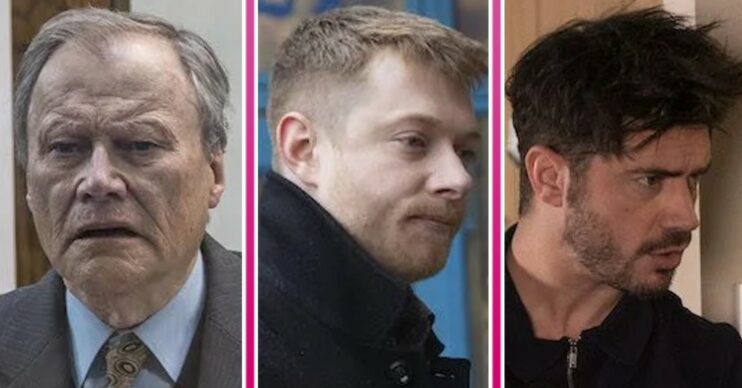 Coronation Street spoilers comp image: Roy, Daniel, Adam (Credit: ITV/Comp ED!)