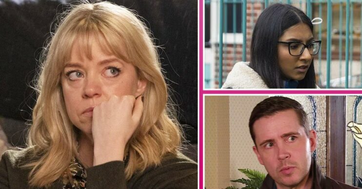 Coronation Street comp image for week 17 first look spoilers: Toyah, Asha, Todd (Credit: ITV/Comp ED!)
