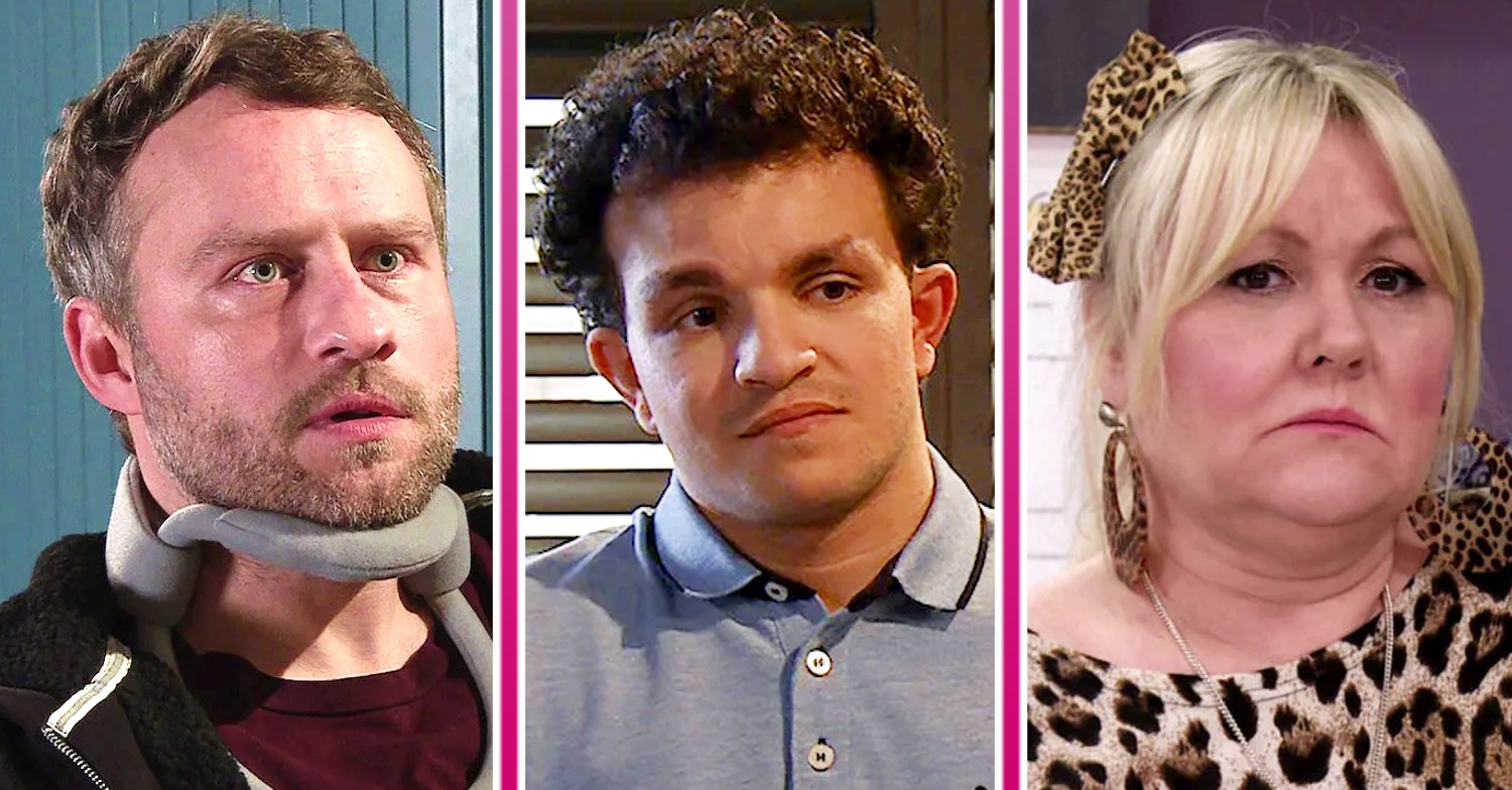 Coronation Street comp image: Paul, Simon, Beth (Credit: ITV/Comp ED!)