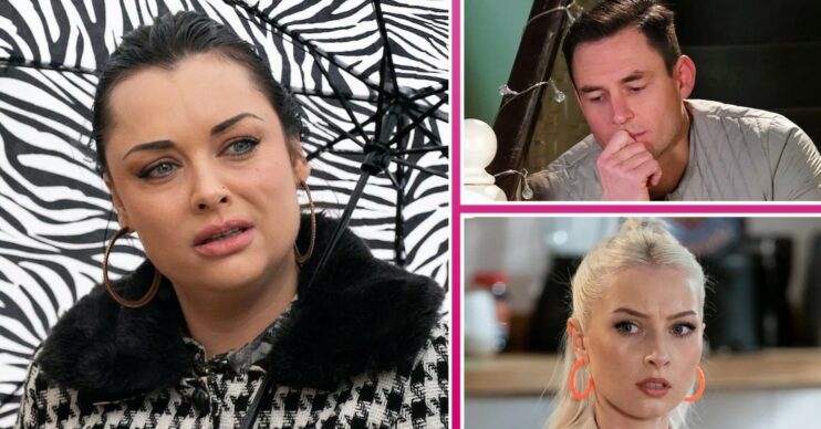 EastEnders first look comp image for week 17 spoilers: Whitney, Zack and Nadine (Credit: BBC/Comp ED!)