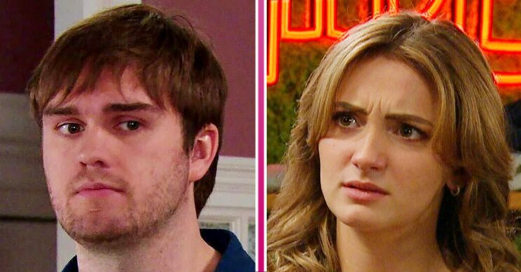 Emmerdale spoilers for Thursday comp image: Tom and Gabby (Credit: ITV/Comp ED!)