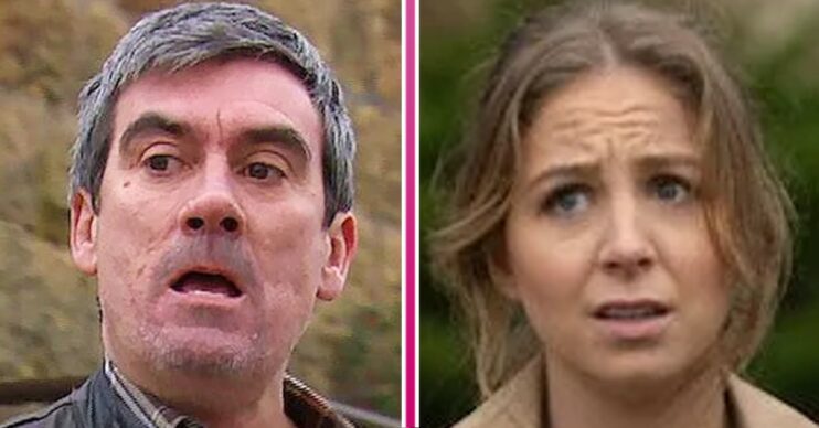 Emmerdale is not on tonight featured image: Comp of Cain and Belle (Credit: ITV/Comp ED!)