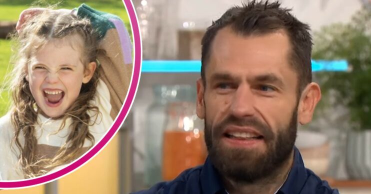 Kelvin Fletcher and daughter Marnie in a comp image (Credit: ITV/Comp ED!)