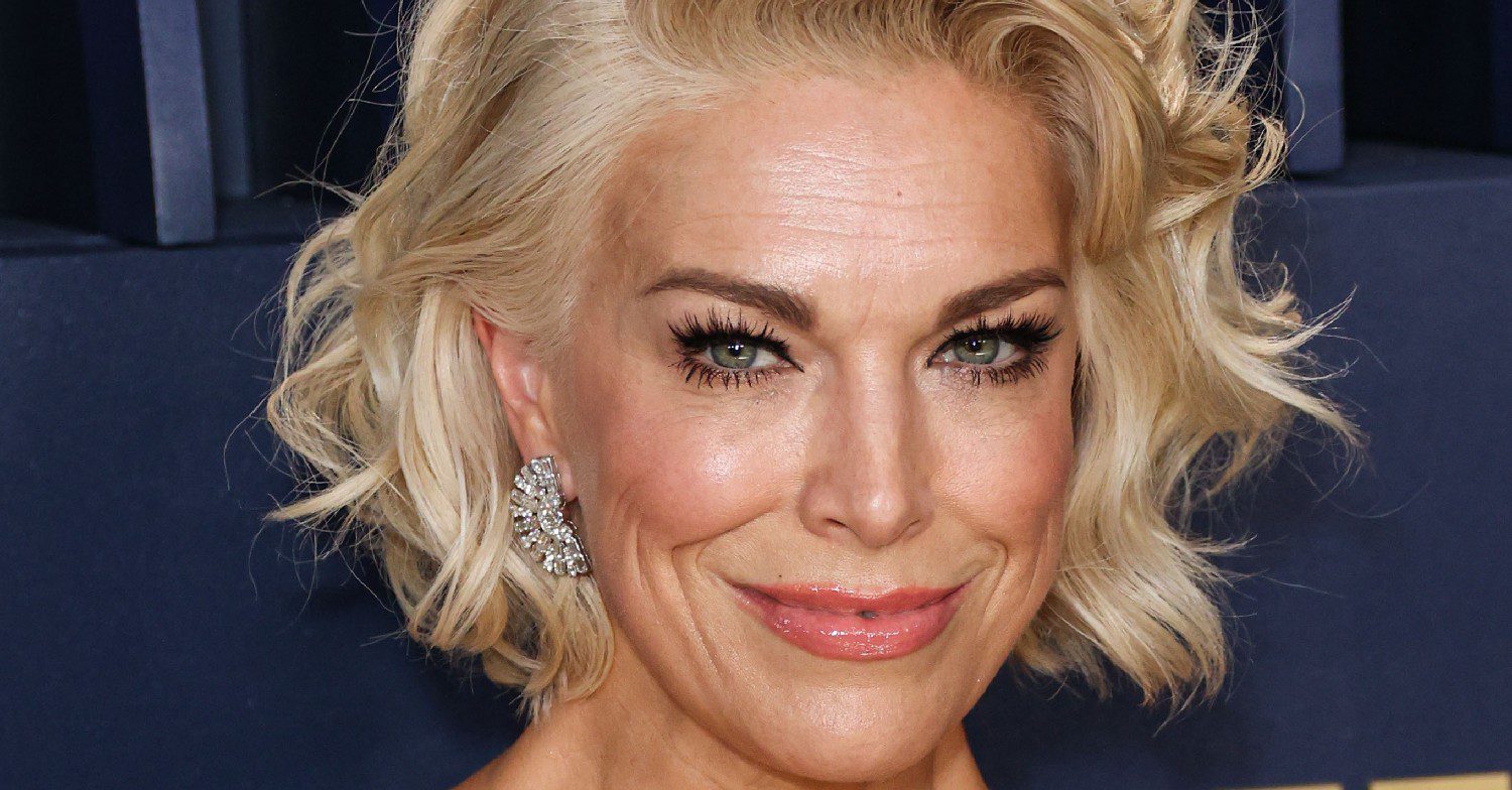 Hannah Waddingham looking to camera