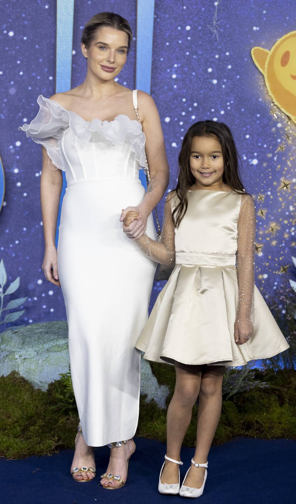 Helen Flanagan holds her daughter's hand