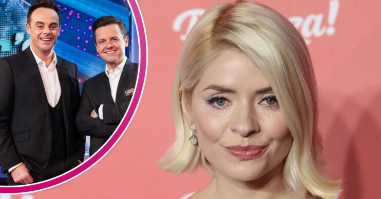 Ant and Dec on Saturday Night Takeaway and Holly Willoughby smiling at ITV Palooza
