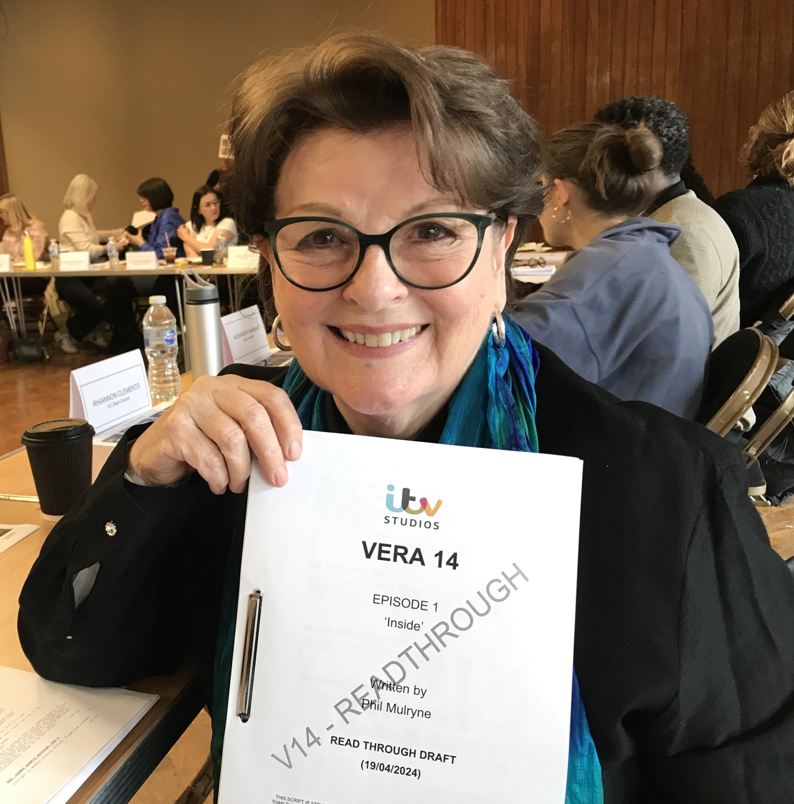 Brenda Blethyn pictured with script for series 14