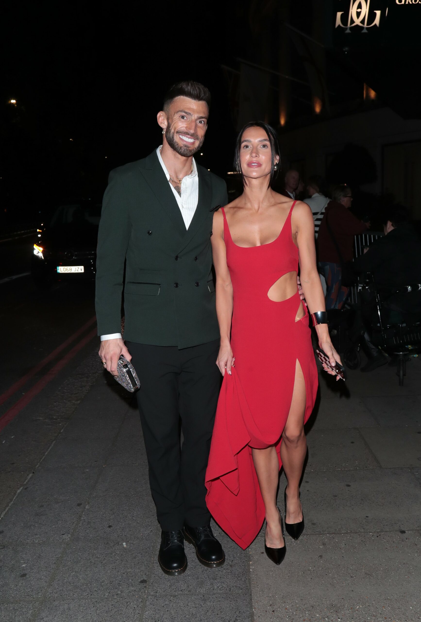 Jake Quickenden smiling with wife 
