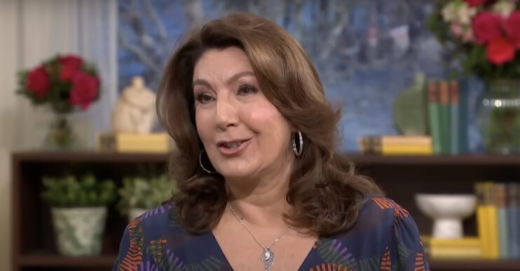 Jane McDonald smiling on This Morning