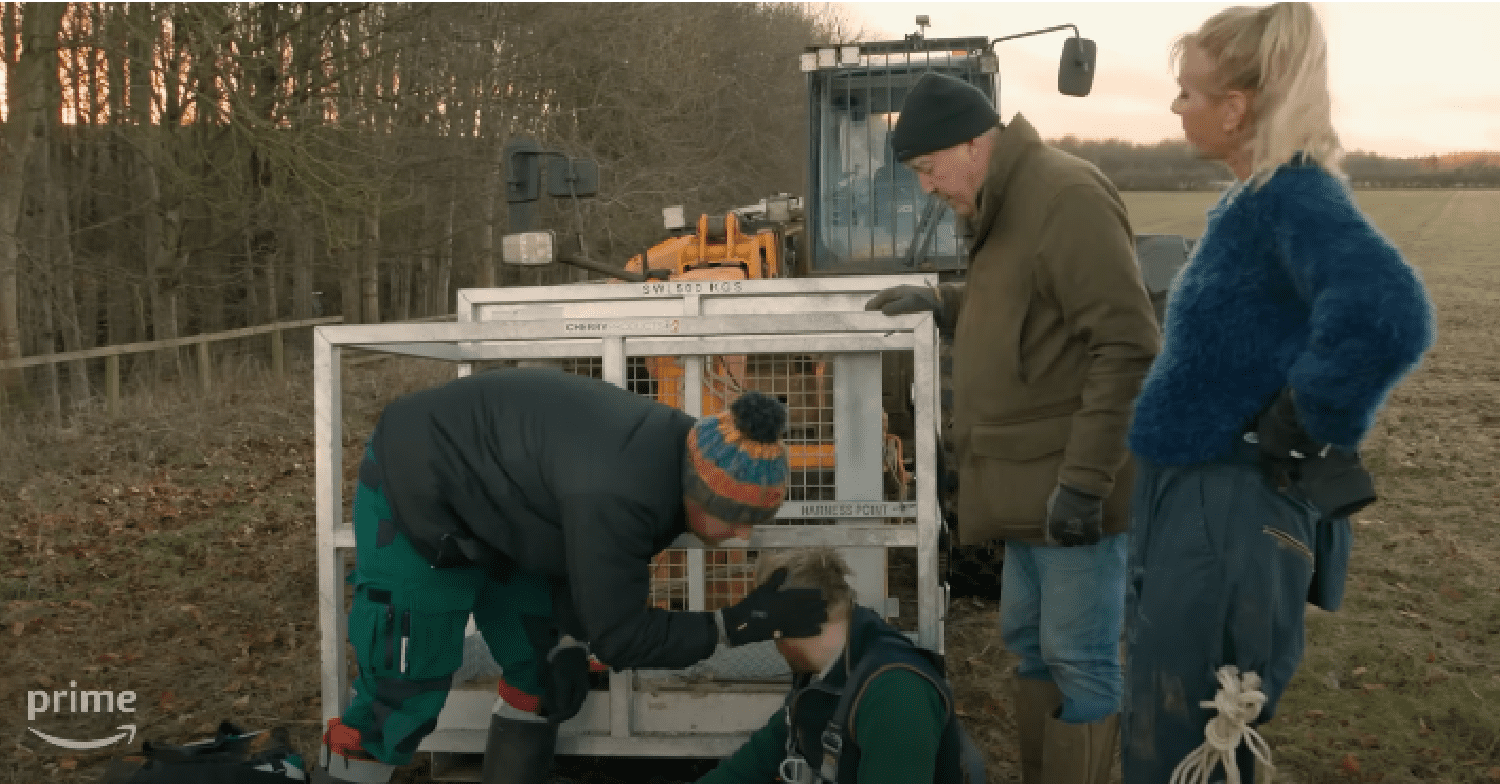 Kaleb injured on Clarkson's Farm