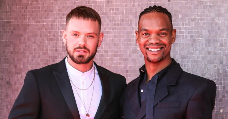 John Whaite and Johannes Radebe smiling