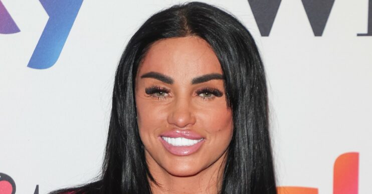 Katie Price smiling on the red carpet