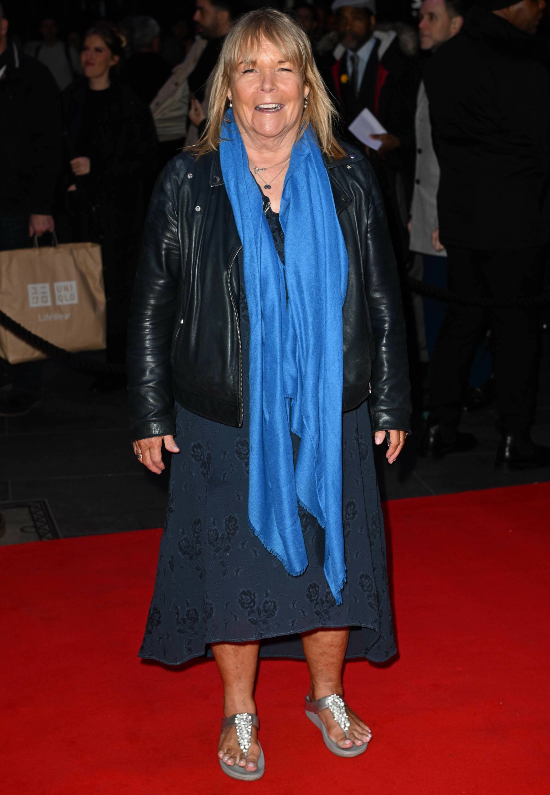 Linda Robson smiling on night out