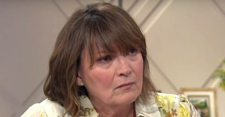 Lorraine Kelly looks serious