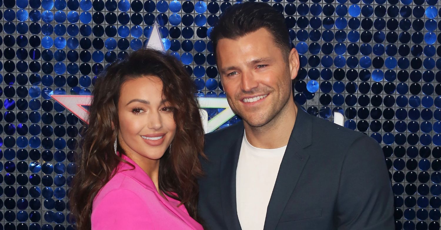 Michelle Keegan and Mark Wright smiling