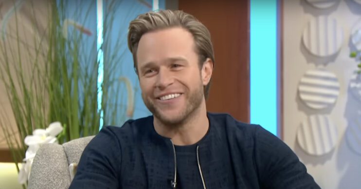 Olly Murs smiling on Lorraine