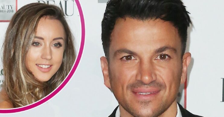 Peter Andre smiling alongside wife Emily at events