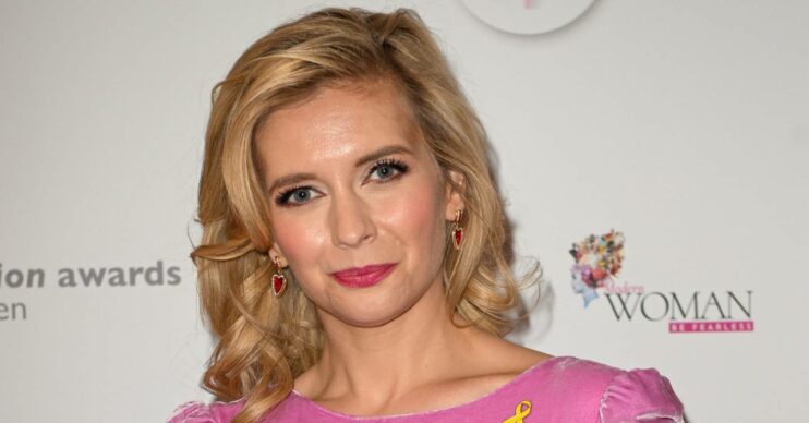 Rachel Riley looks at the camera