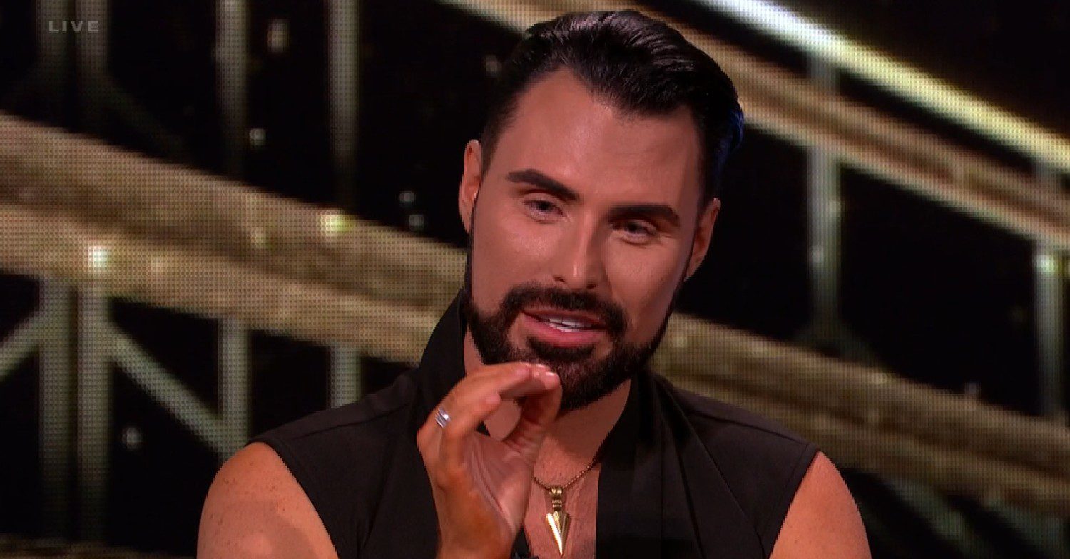 Rylan Clark speaking on Saturday Night Takeaway