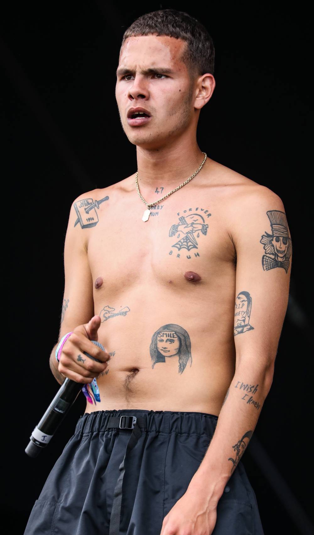 Slowthai frowns