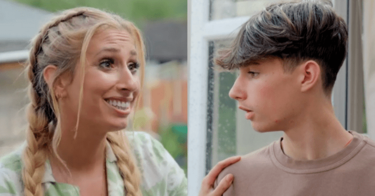 Stacey Solomon was joined by her teenage son Zach who joined in on the Sort Your Life Out renovation