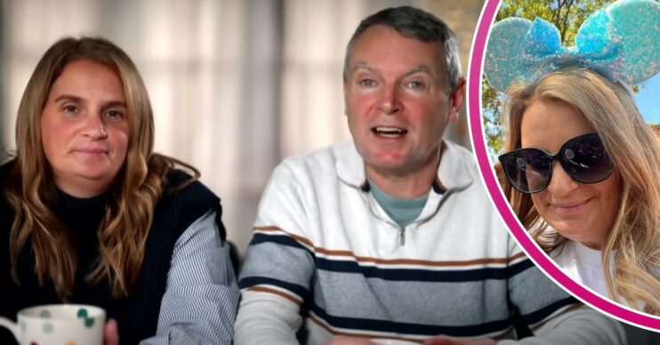 22 Kids & Counting Sue and Noel Radford on the show, Sue Radford on holiday in Disneyland wearing Minnie mouse ears and holding baby comp
