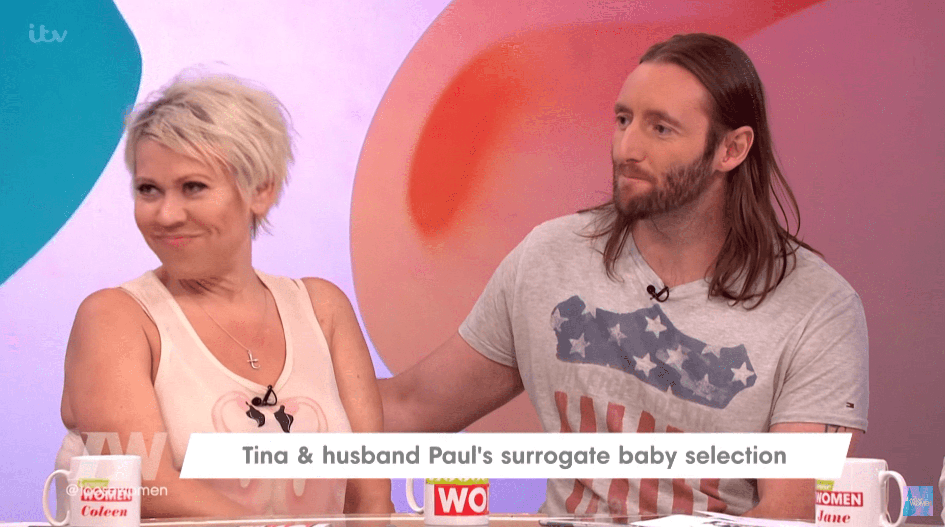Tina Malone and Paul Chase appear on Loose Women