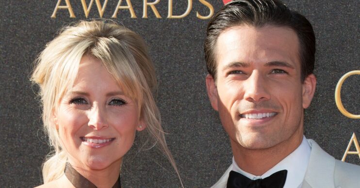 Carley Stenson and Danny Mac smiling