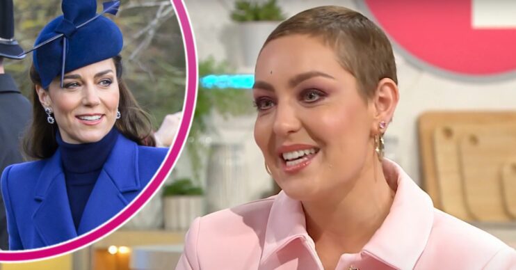 Amy Dowden on Lorraine and Princess Kate in blue outfit