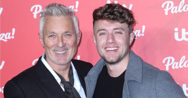 Martin Kemp and Roman Kemp smiling at ITV Palooza