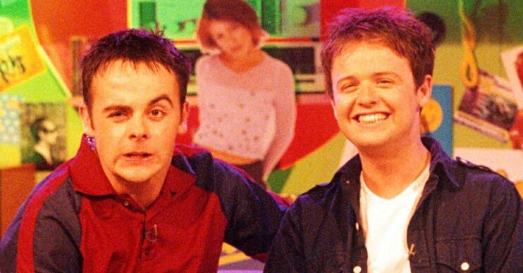 Ant and Dec smiling when they were younger