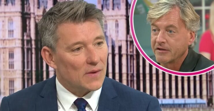 Ben Shephard looking serious with Richard Madeley