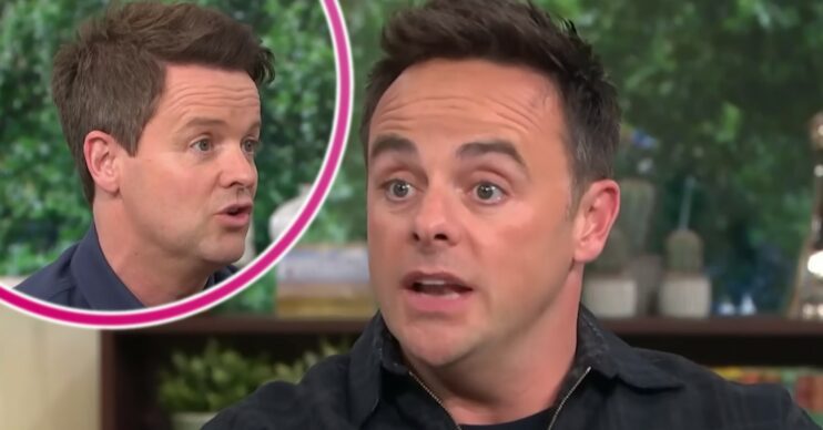 Ant and Dec looking serious