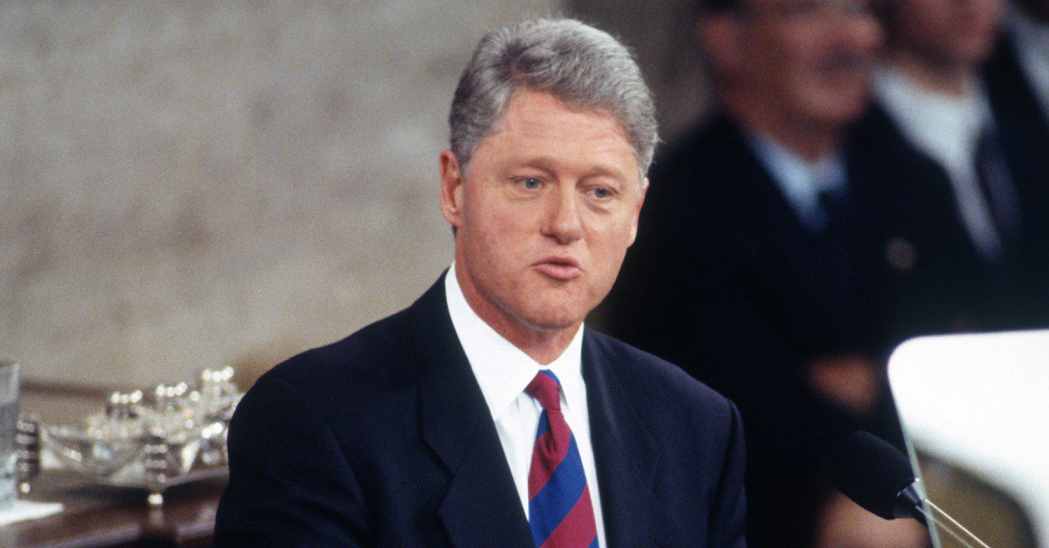 Bill Clinton talking