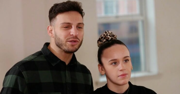 Vito Coppola and Ellie Leach looking stern on This Morning
