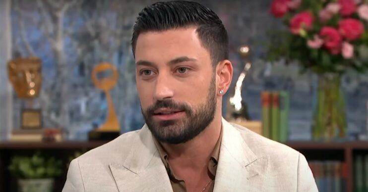 Giovanni Pernice smiling slightly on This Morning