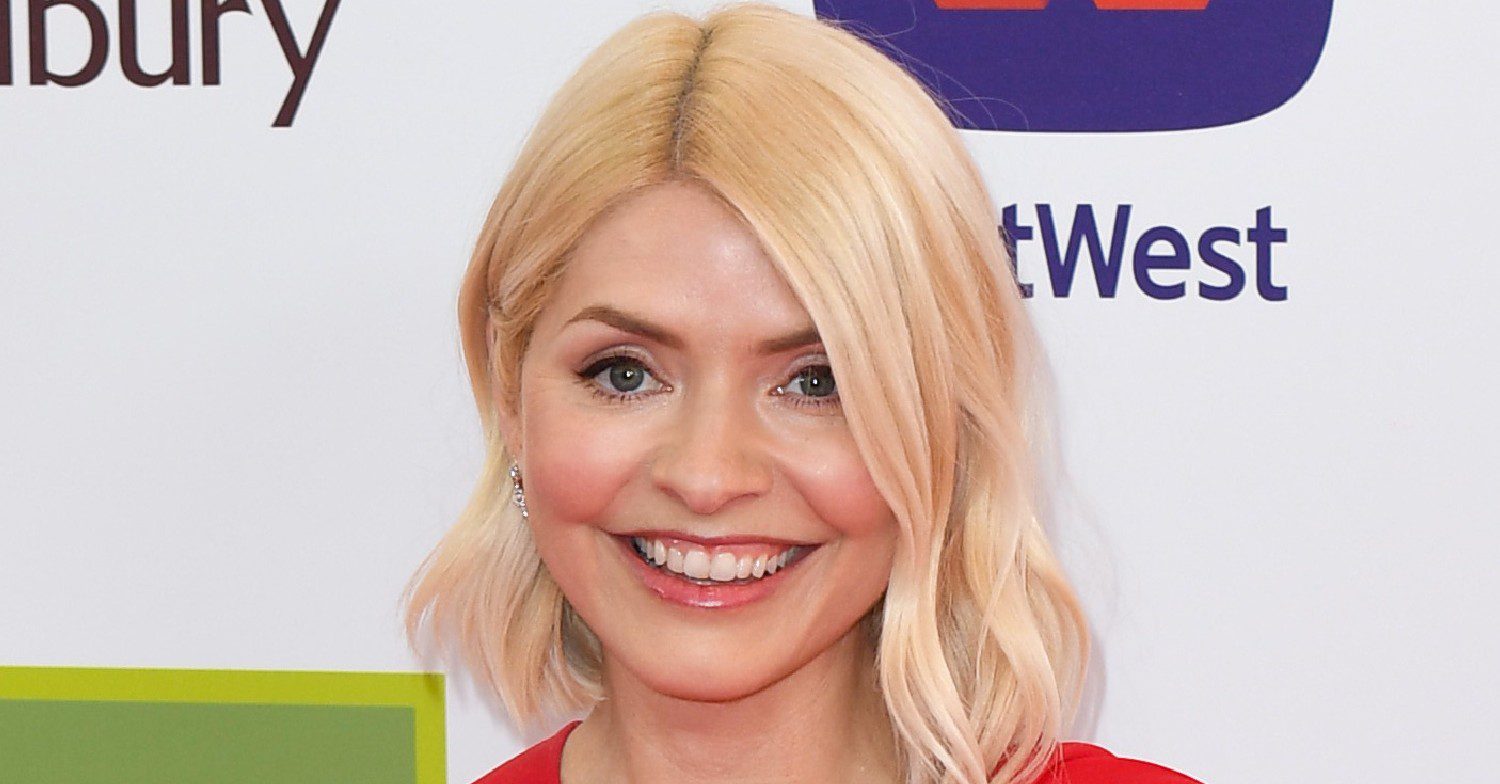 Holly Willoughby posing on a red carpet
