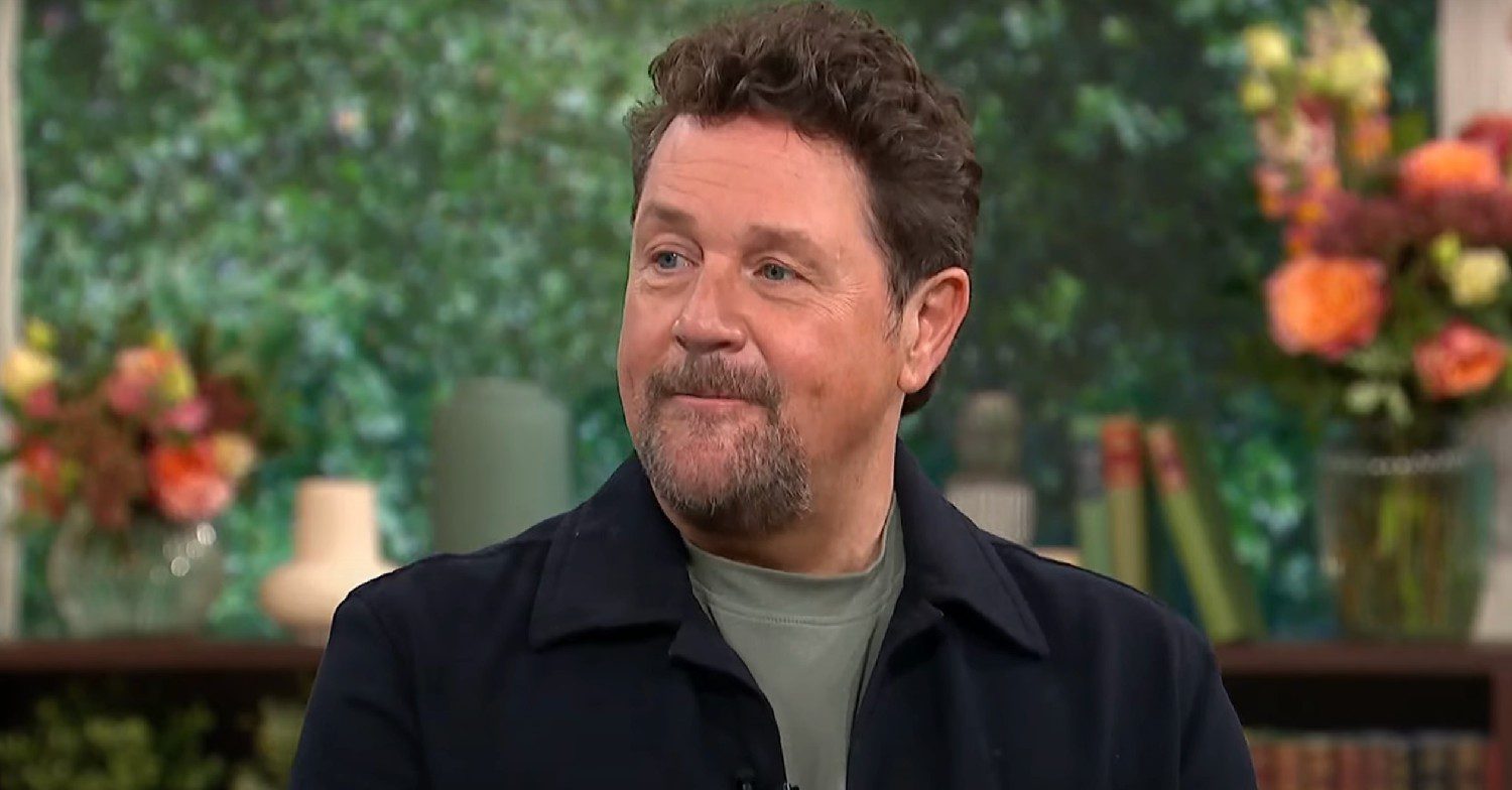 Michael Ball smirking on This Morning