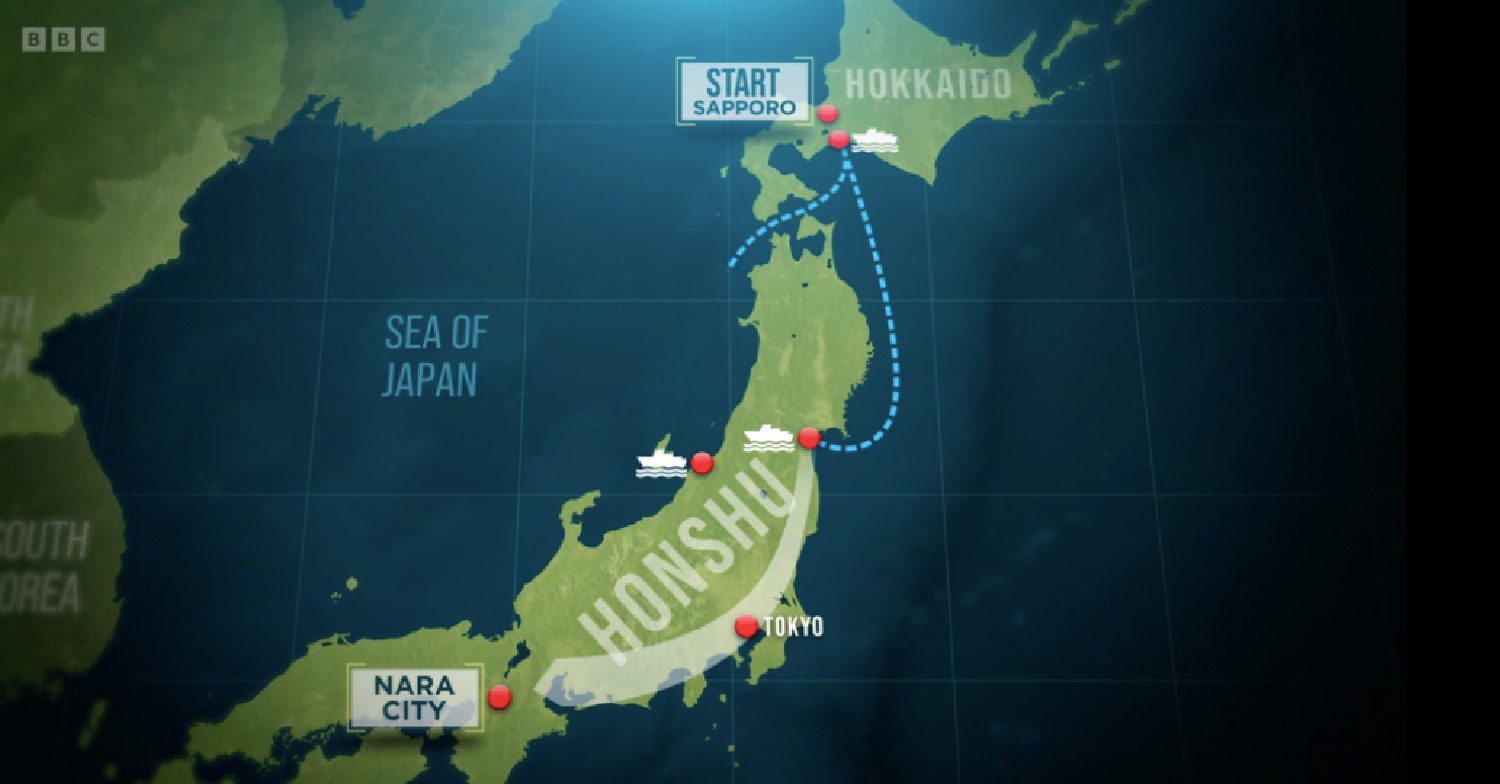 Map on Race Against The World stars b