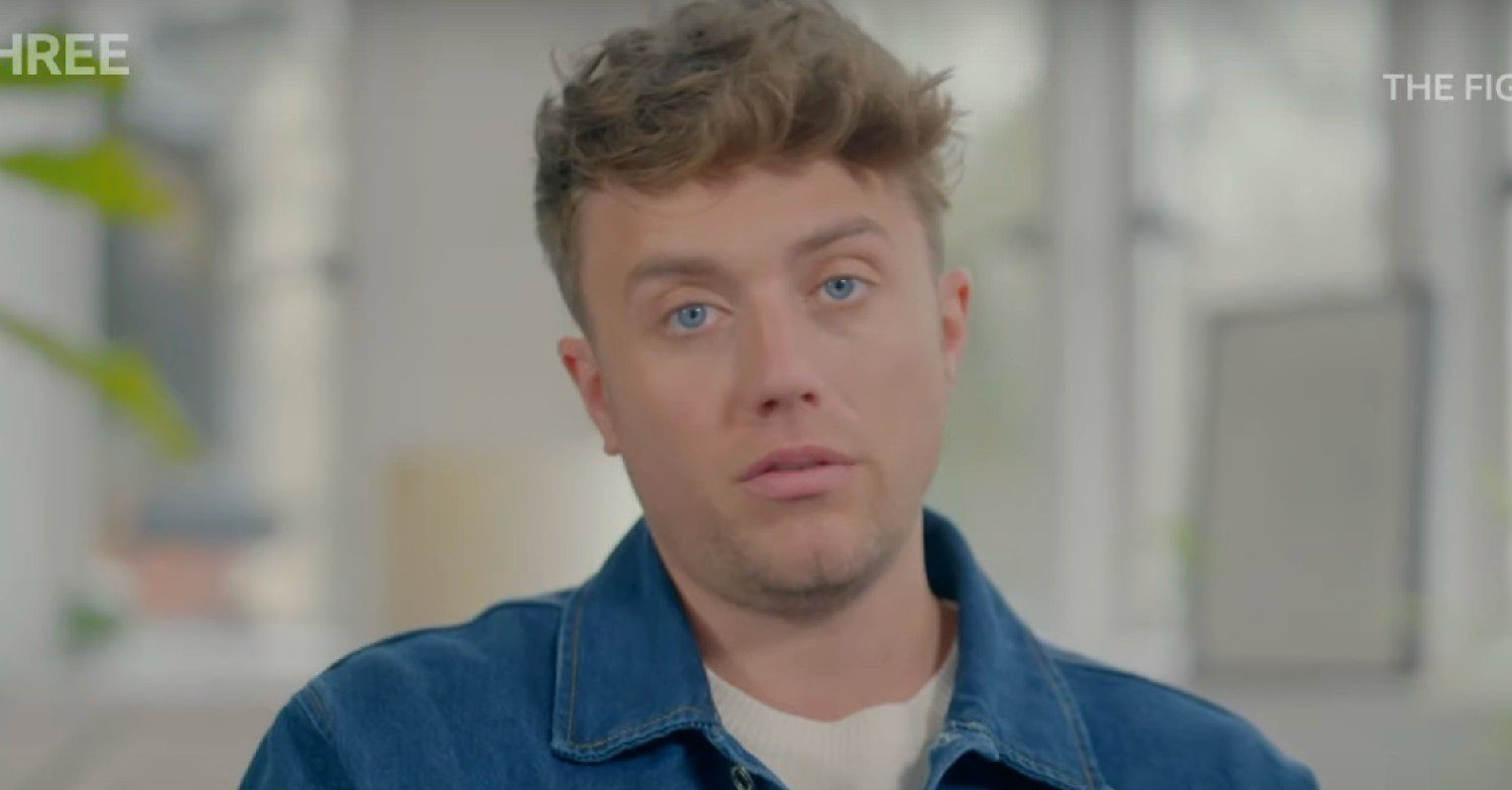 Roman Kemp looking at the camera 