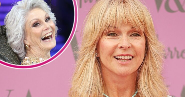 Angela Rippon and Toyah Wilcox smiling