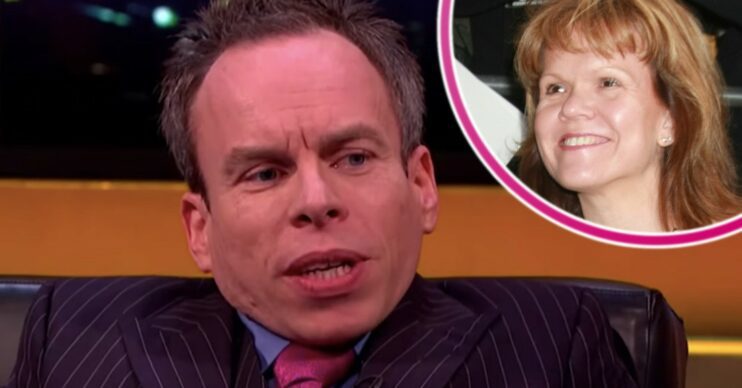 Warwick Davis and his wife smiling