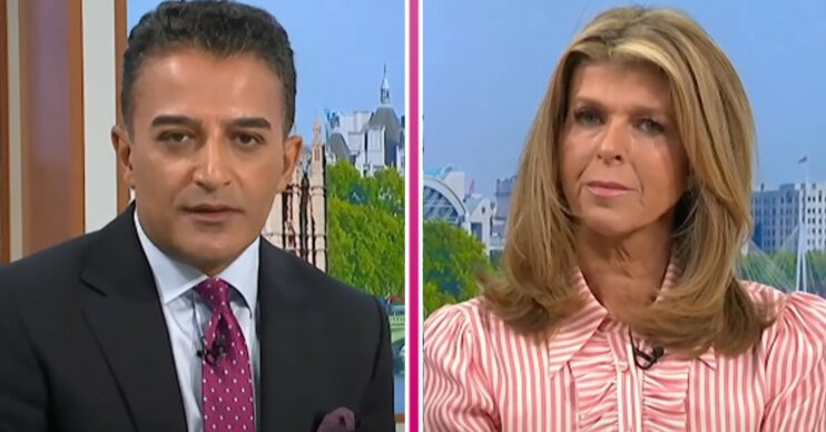 Adil Ray and Kate Garraway on GMB today