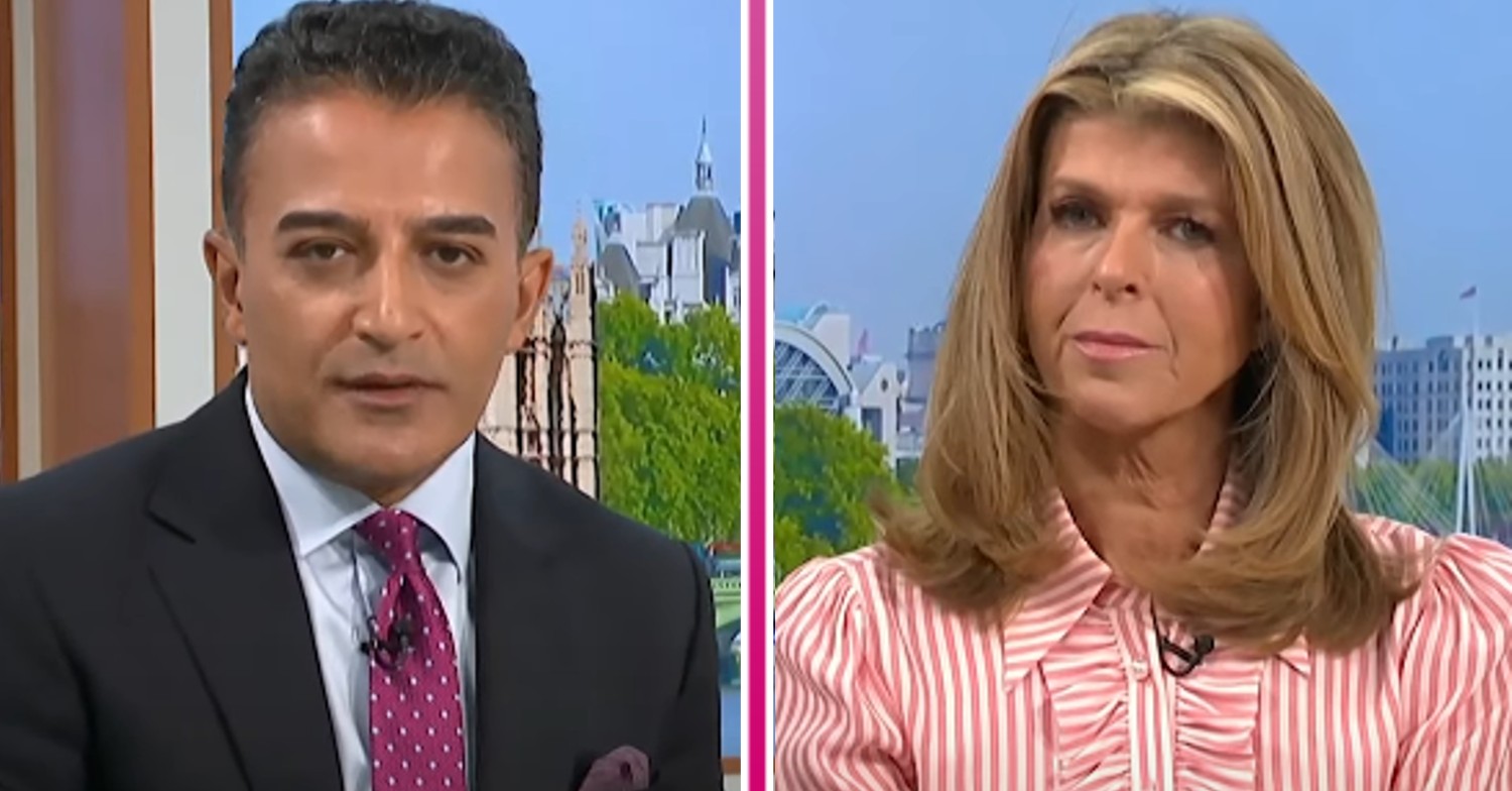 Adil Ray and Kate Garraway on GMB today