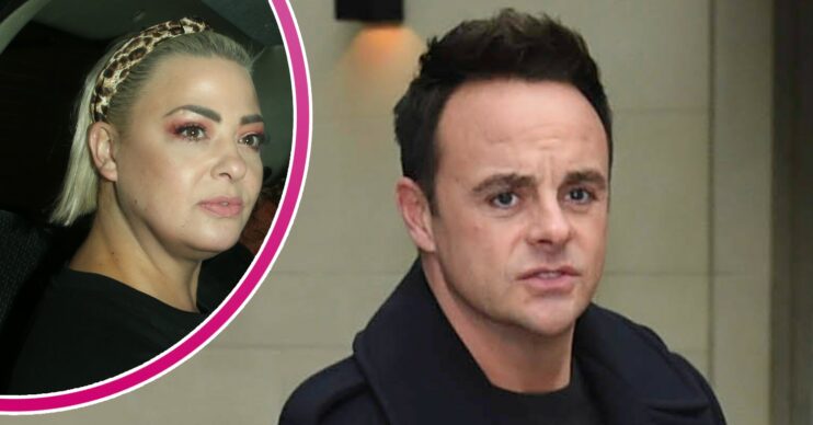 Ant McPartlin and Lisa Armstrong both look stern
