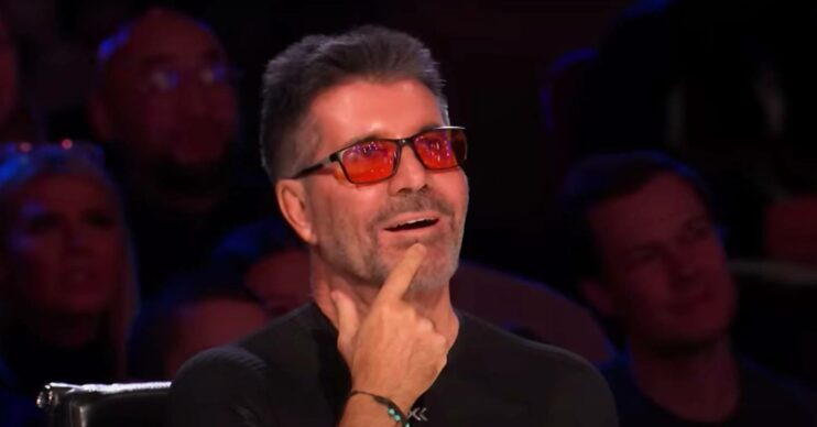 Simon Cowell looks amazed